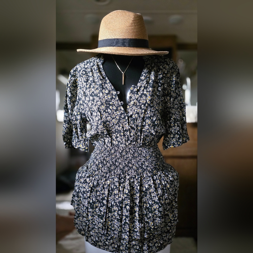 Floral Smocked Dress By AQUA - SMALL